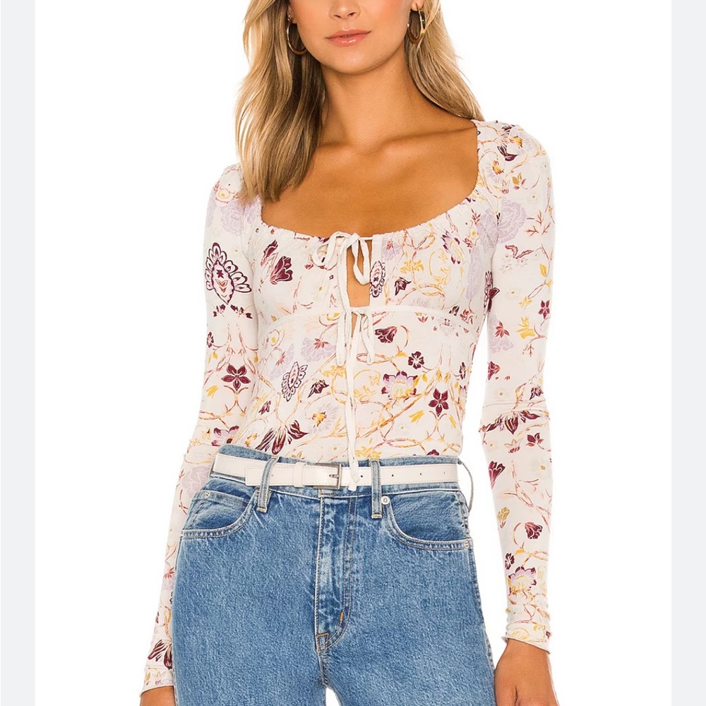 NWT Free People Make It Easy Fitted Top